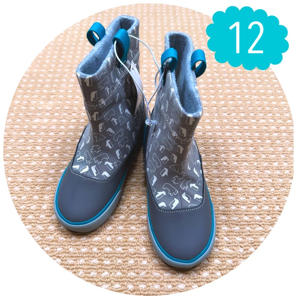 NEW See Kai Run Gray Snow Friends Ripley Boots Size 12